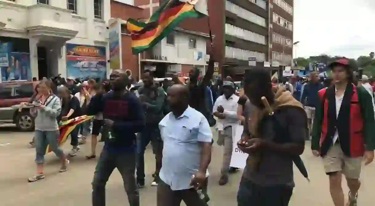 Zimbabweans took to the streets last year to demand the removal of Robert Mugabe