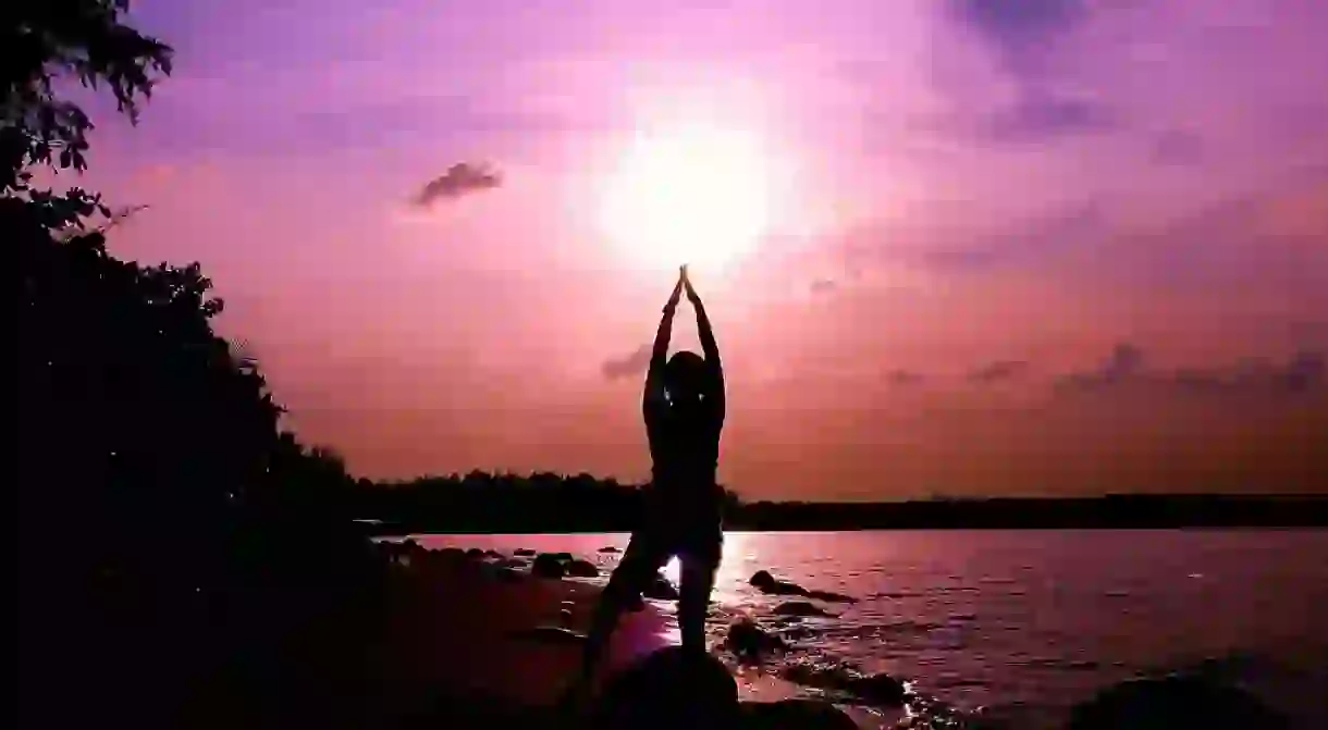 Sunset yoga