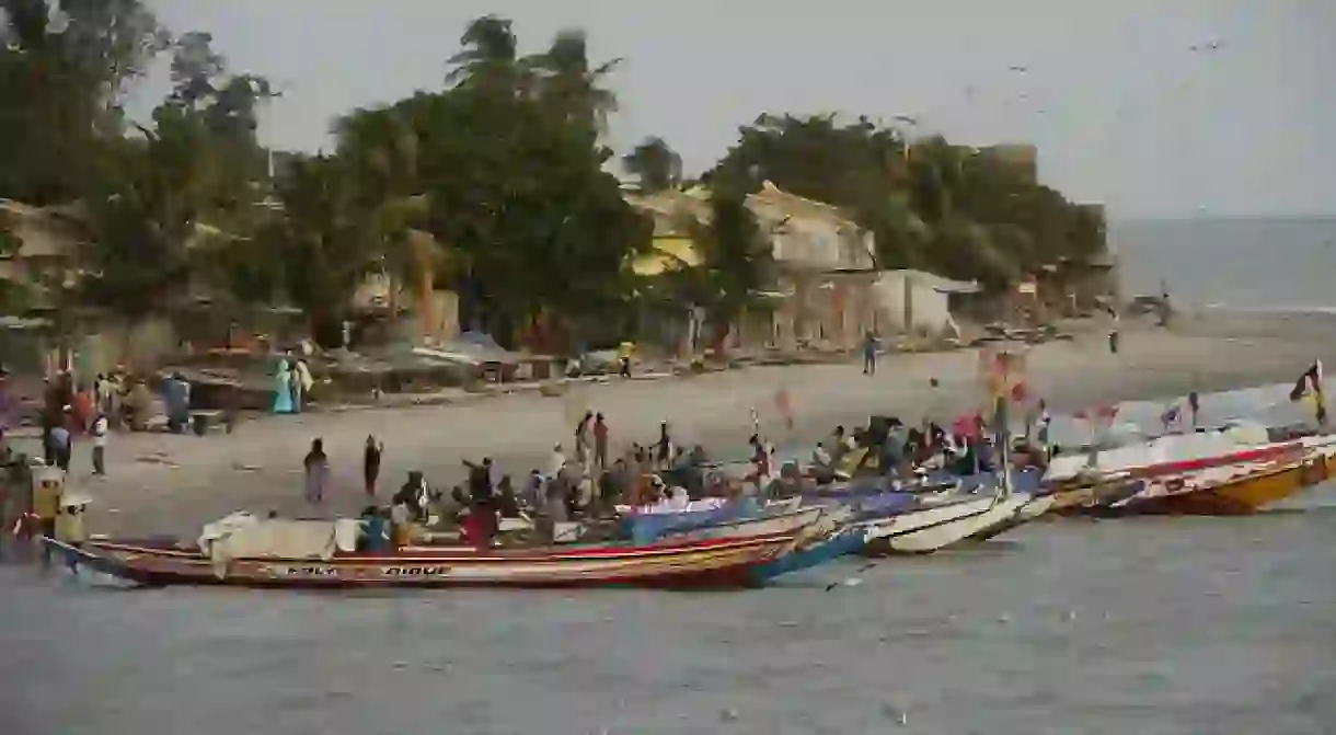 Pirogue on the River Gambia