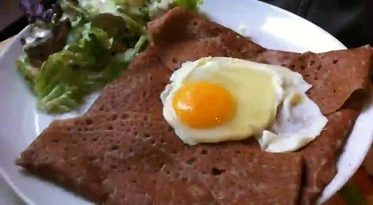 Delicious galette made from buckwheat