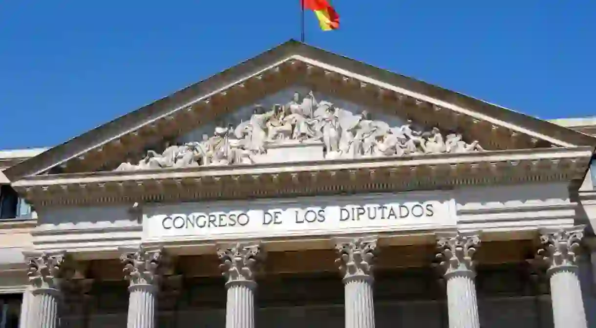 Spains parliament in Madrid