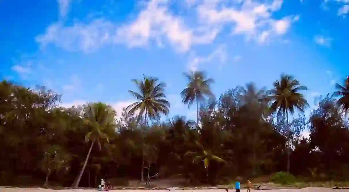 Relaxing on the beach in Port Douglas