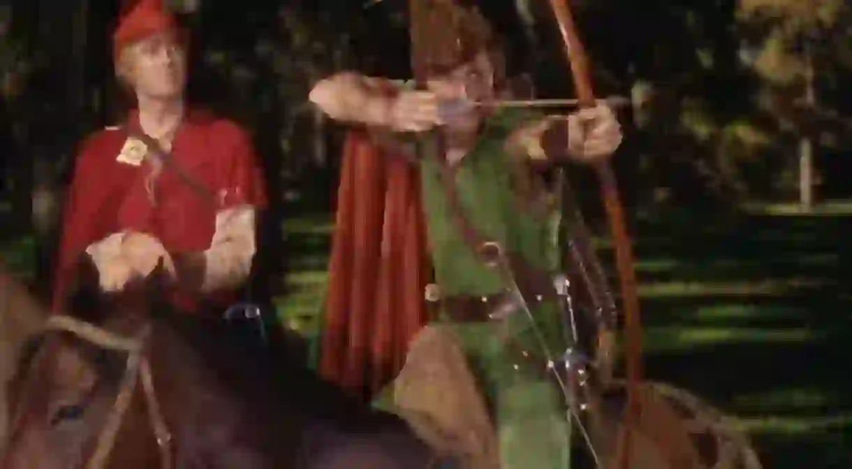 Patric Knowles and Errol Flynn in The Adventures of Robin Hood