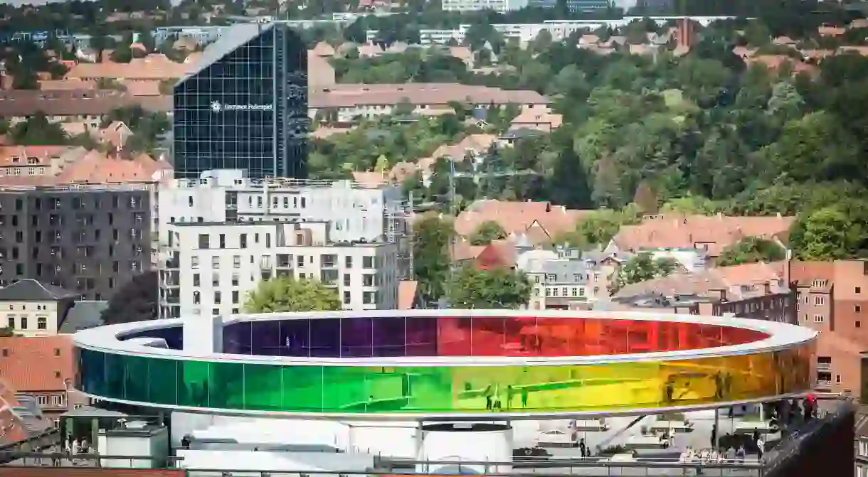 ARoS roof terrace spans 50 metres above ground