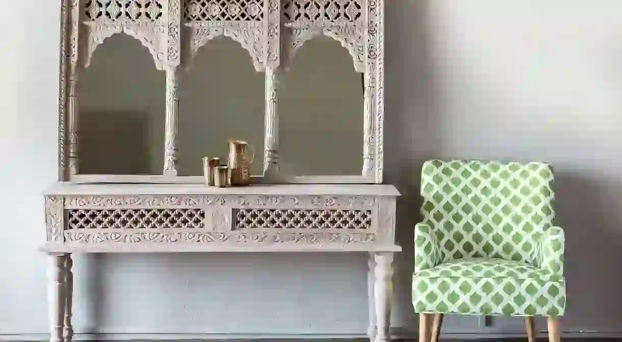 Beautiful vintage-looking furniture.