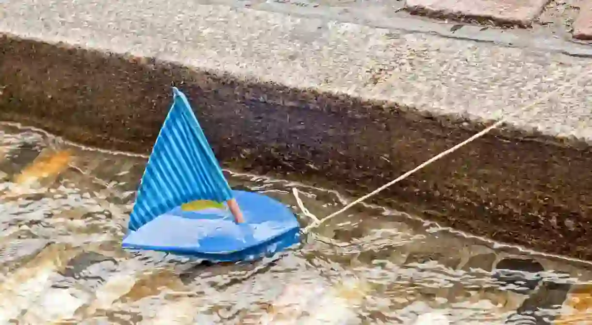 Boat in a Bächle