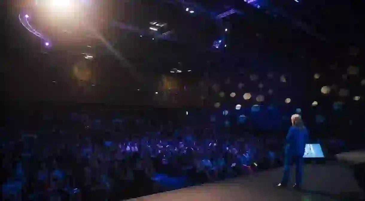 The main stage at Women of Silicon Roundabout 2018