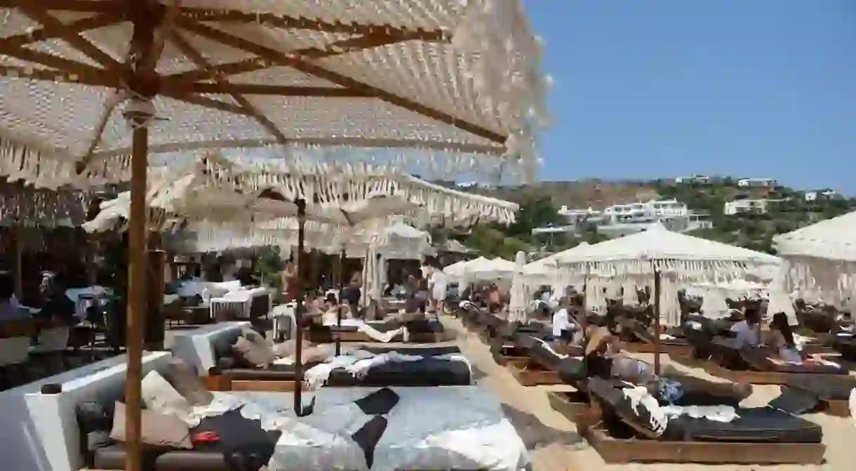 The best decadent beach clubs in Mykonos