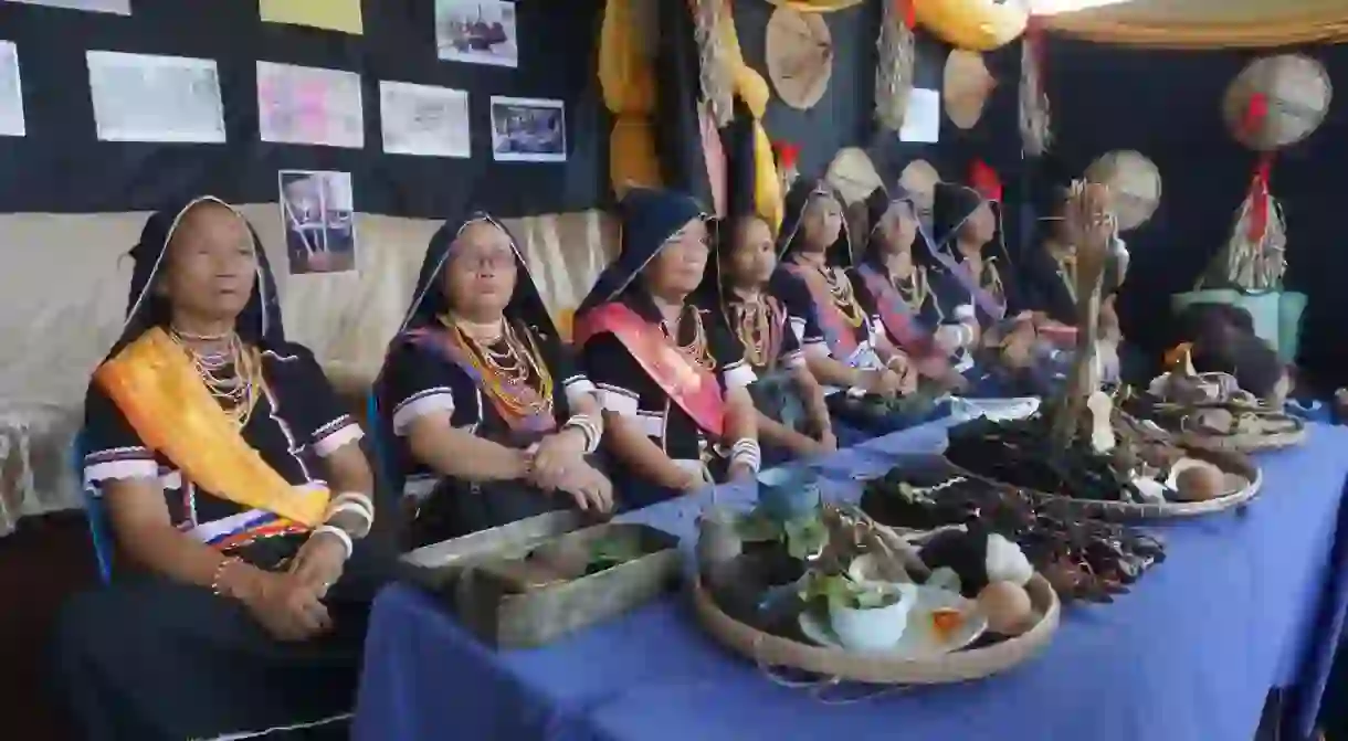 Bobolian (or Bobohizan) during the Harvest Festival in Sabah