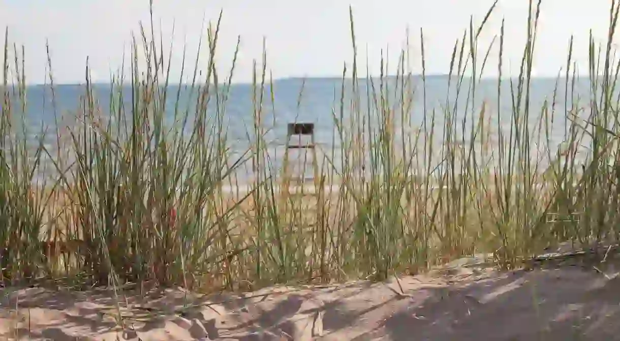 View of the Baltic Sea from the sand dunes at Yyteri Cape