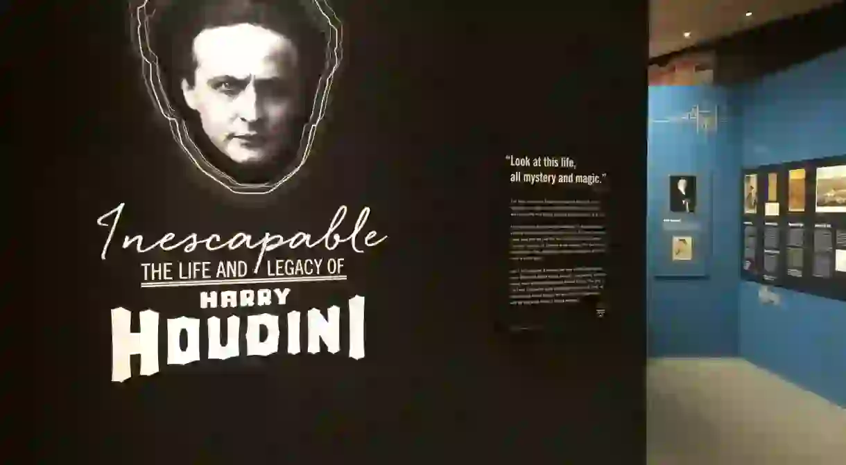 Entrance of “Inescapable: The Life and Legacy of Harry Houdini” at JMM