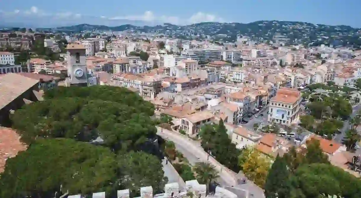 View from Old Town Le Suquet, Cannes, France