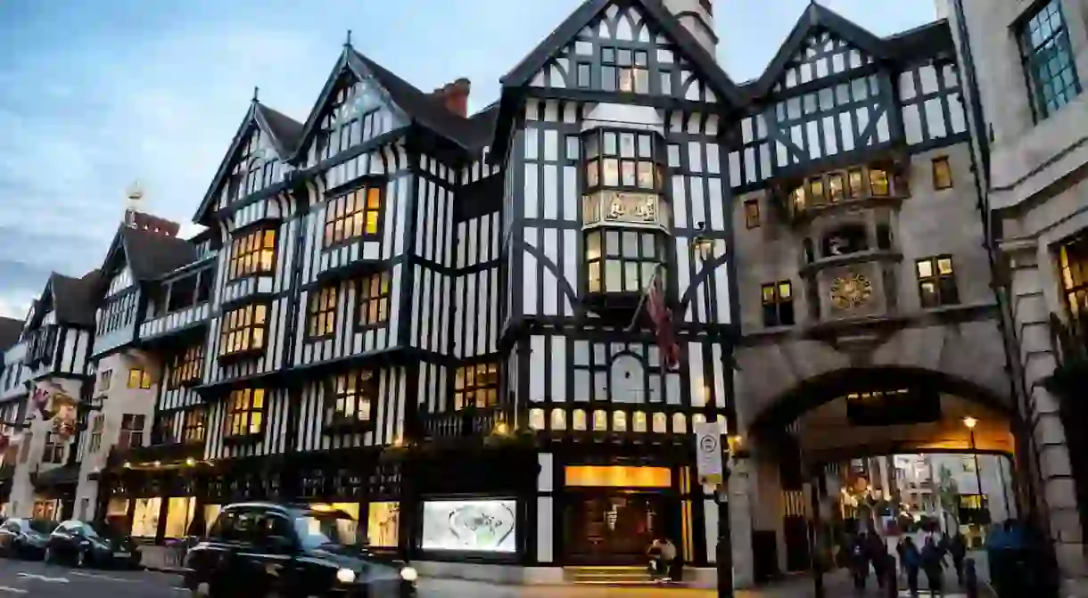 The iconic Liberty London store in Soho