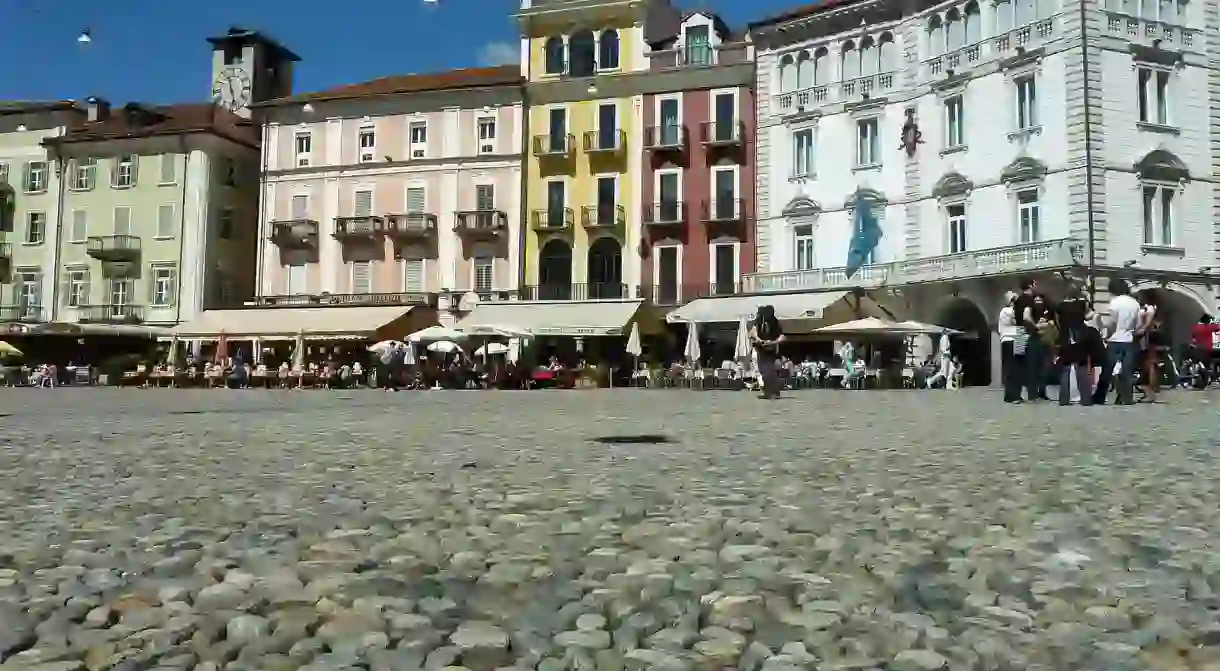 Piazza Grande in Locarno, Switzerland