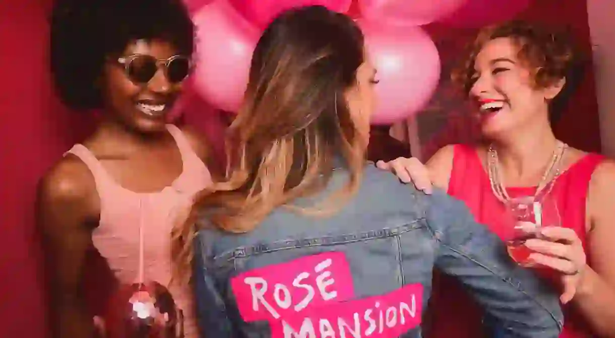 For all things rosé, head to the Rosé Mansion pop-up