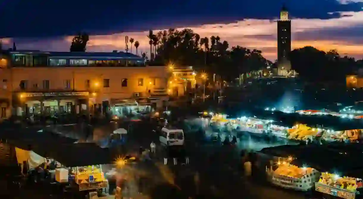 A market in Marrakesh, Morocco