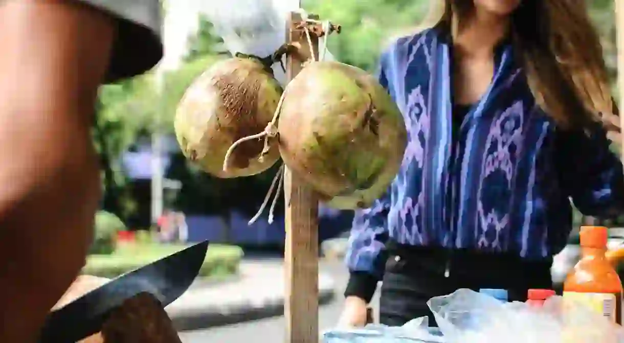 Fresh coconuts for sale