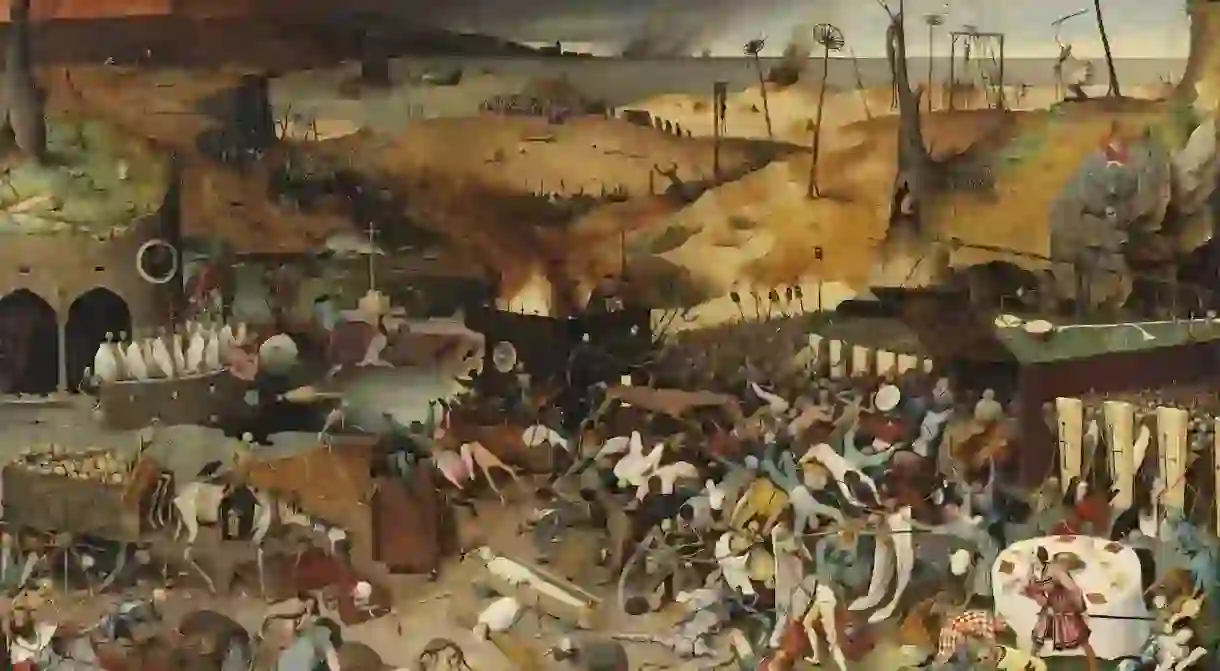 The Triumph of Death (1562-1563) by Pieter Bruegel the Elder after restoration