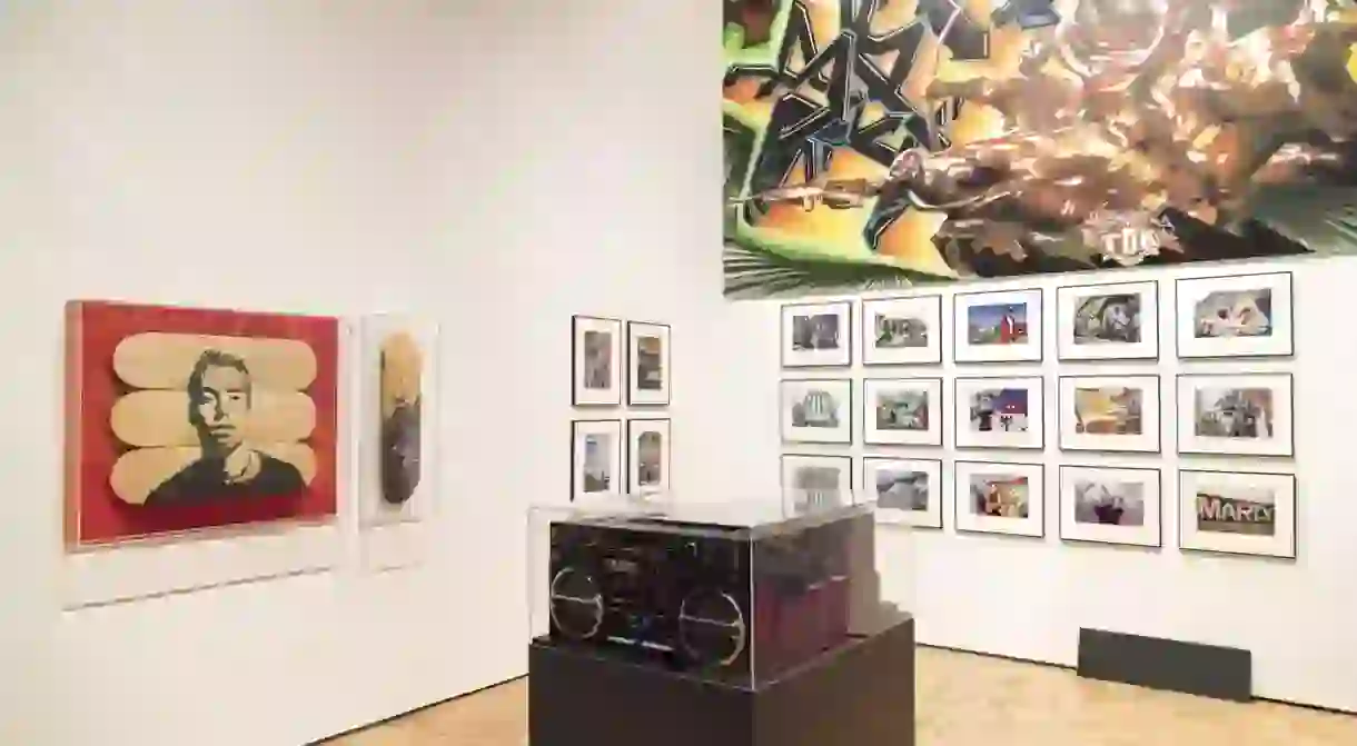 Explore art and artifacts throughout the history of hip-hop at the Oakland Museum of Californias hottest summer exhibit