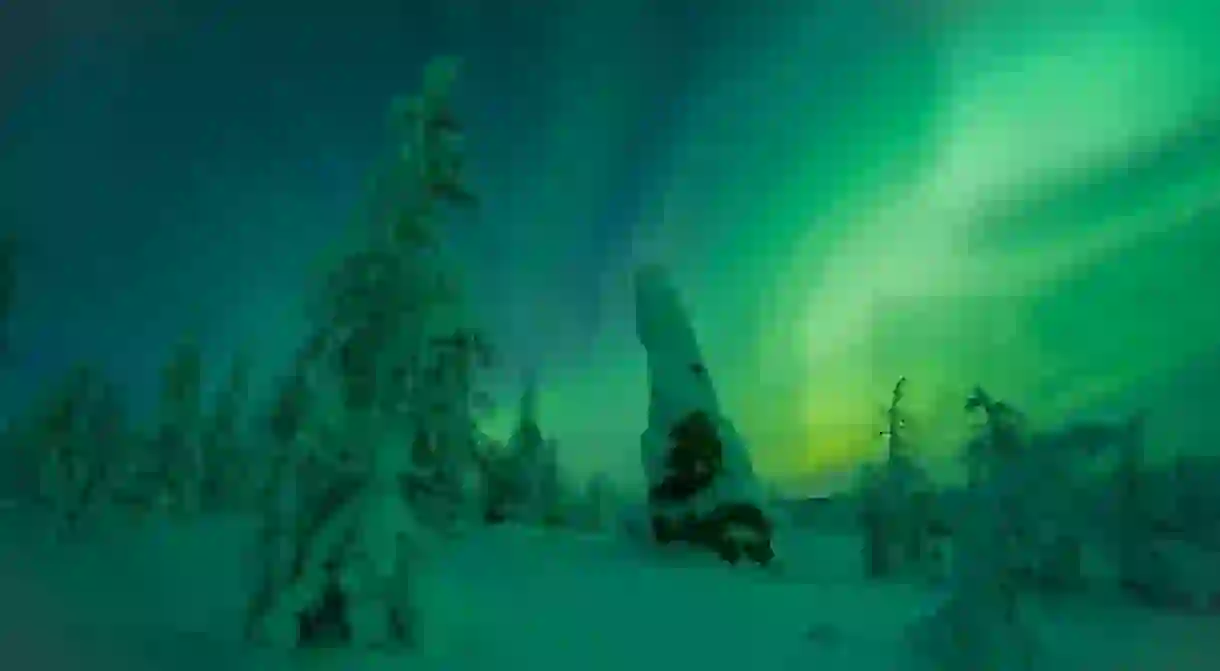 Northern Lights in the North of Yakutia, Russia