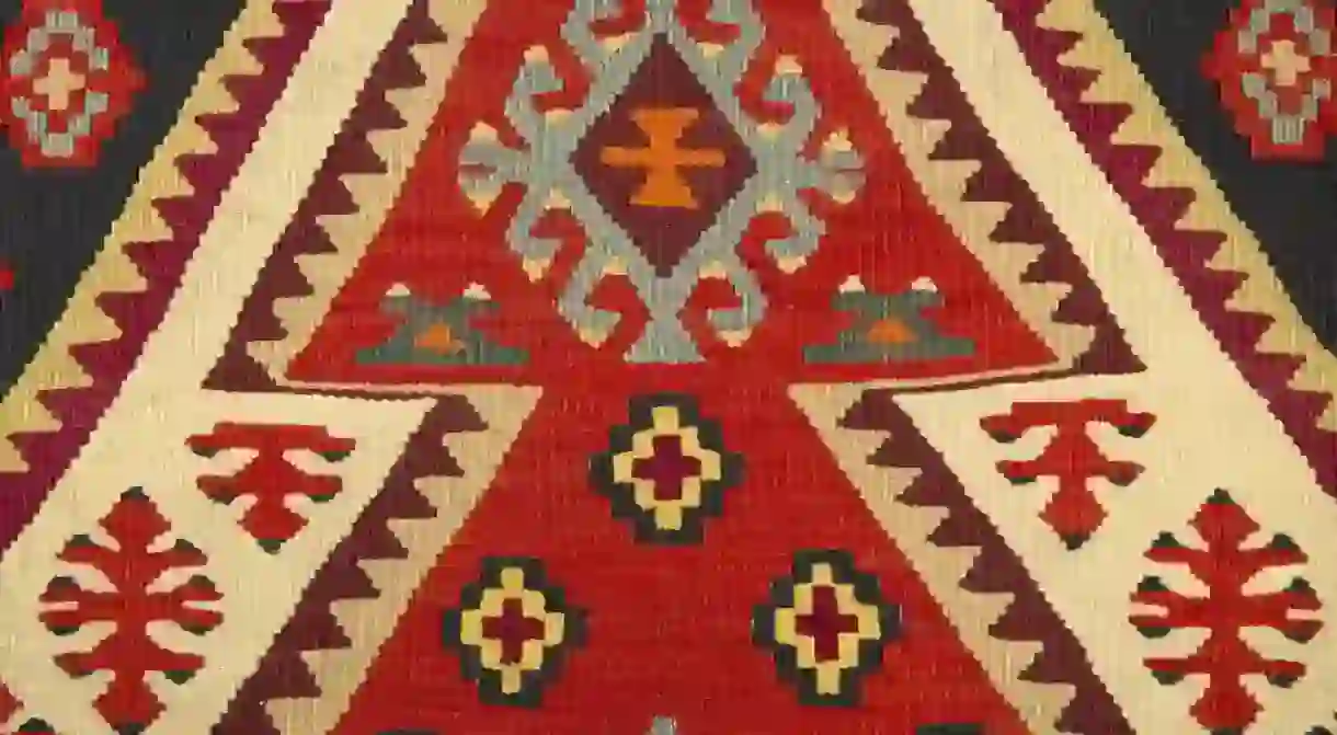 Serbian traditional carpet