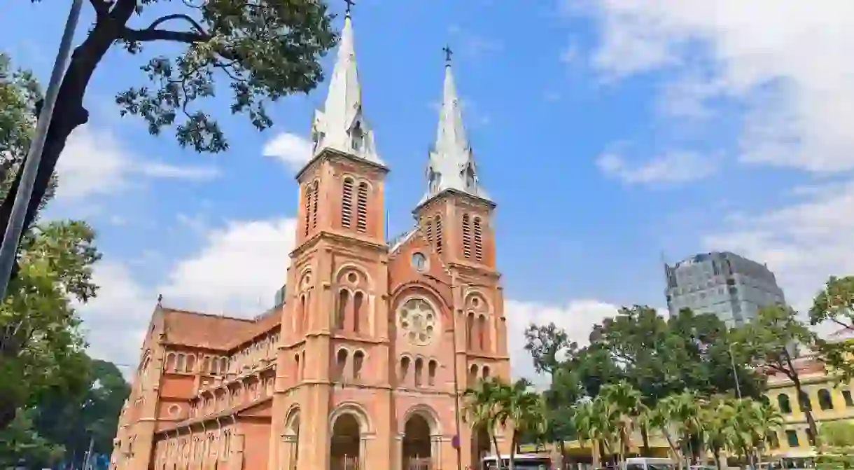 Saigon Notre-Dame Cathedral Basilica (Basilica of Our Lady of The Immaculate Conception) in Ho Chi Minh City