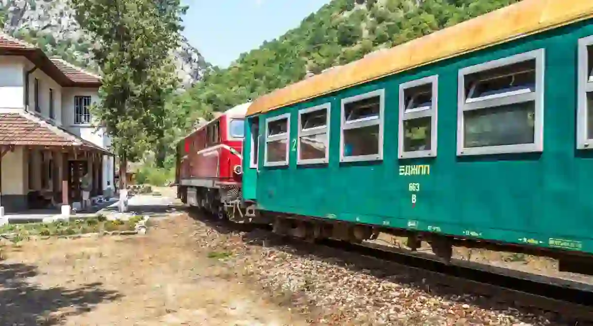 Train, Bansko, Bulgaria