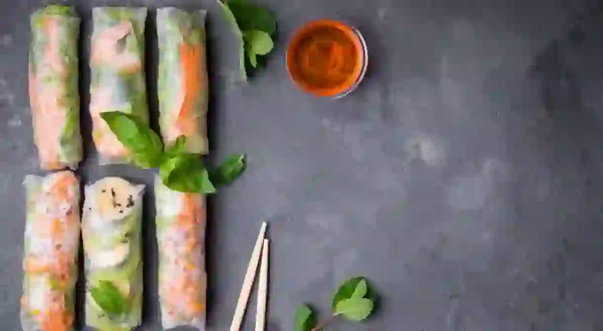 Delicious Vietnamese summer rolls