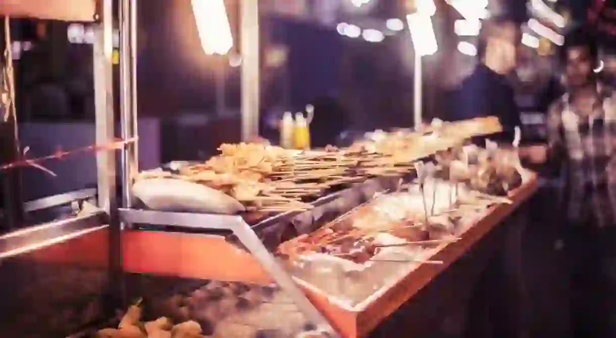 Street food at Jalan Alor night market, Kuala Lumpur