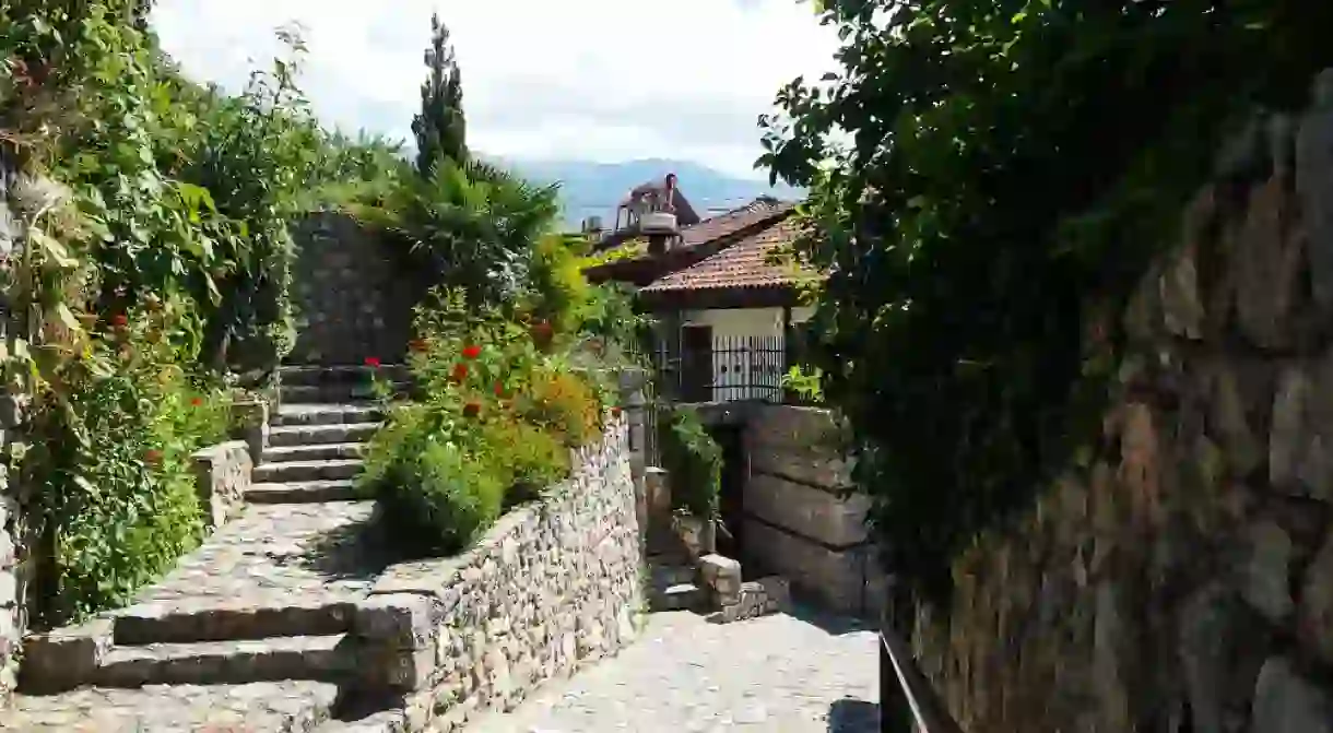 The beautiful streets of Ohrid, Macedonia