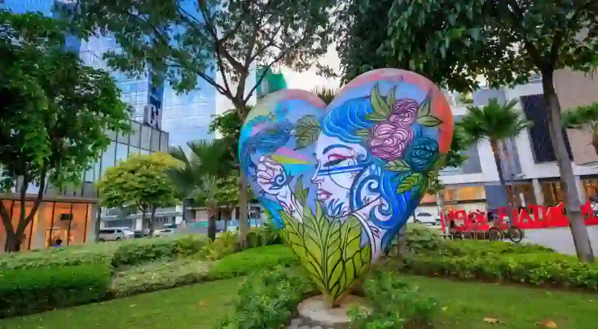 Street art of High street at Bonifacio Global City in Taguig, Metro Manila, Philippines