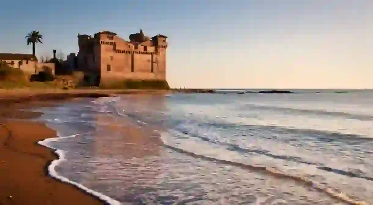 Santa Severa is a popular beach resort in Lazio, Italy