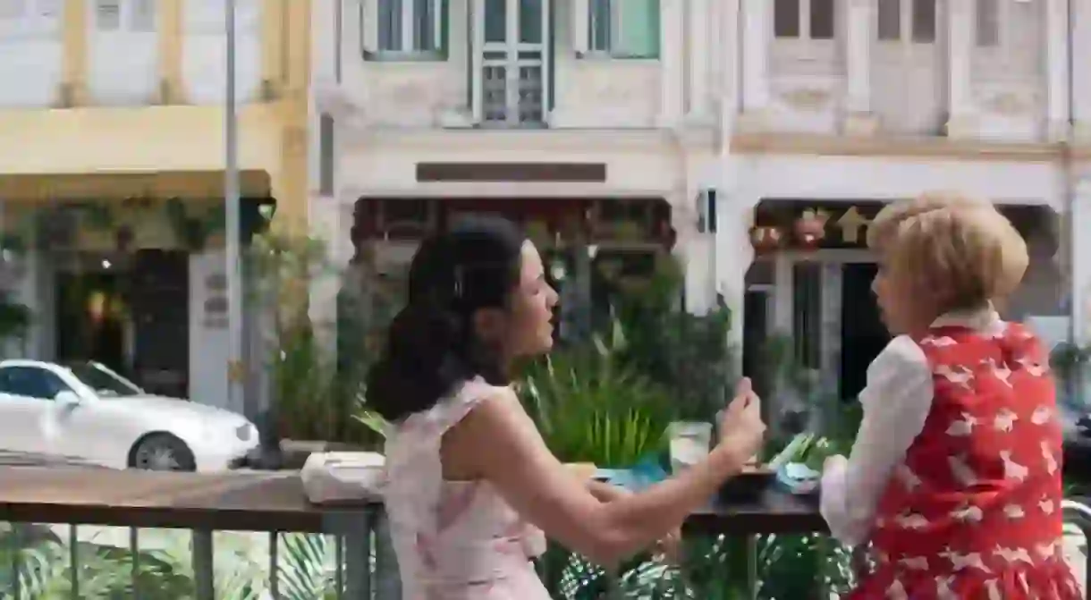 Constance Wu and Awkwafina in Crazy Rich Asians