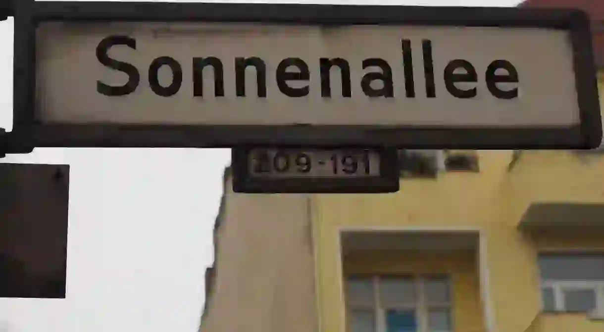 Sonnenallee street sign