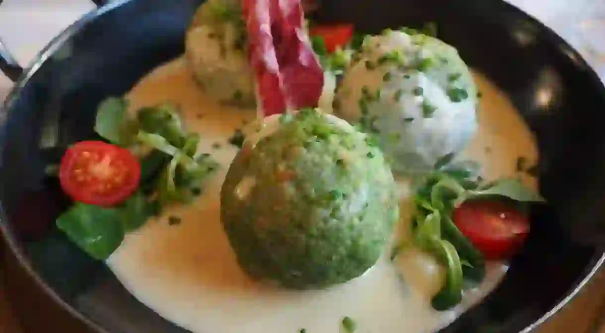 Spinach dumplings, a traditional Austrian recipe