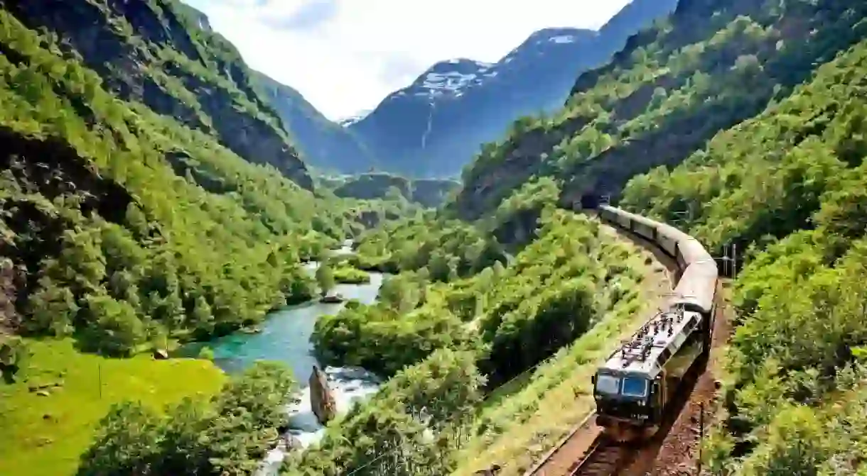 The iconic Flåm railway