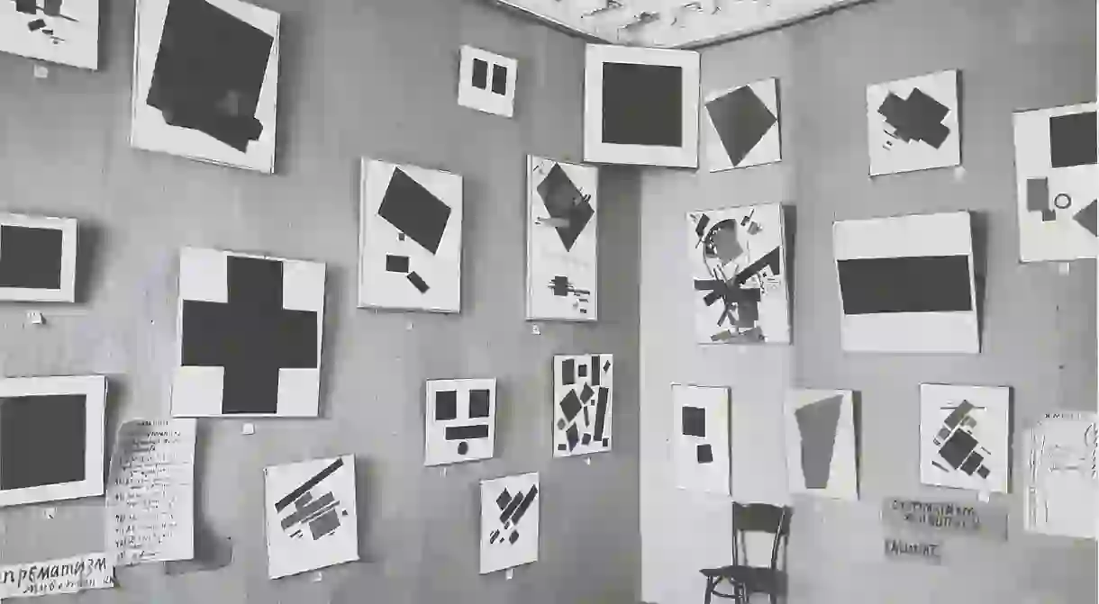 The Black Square at the 0,10 exhibition in Petrograd