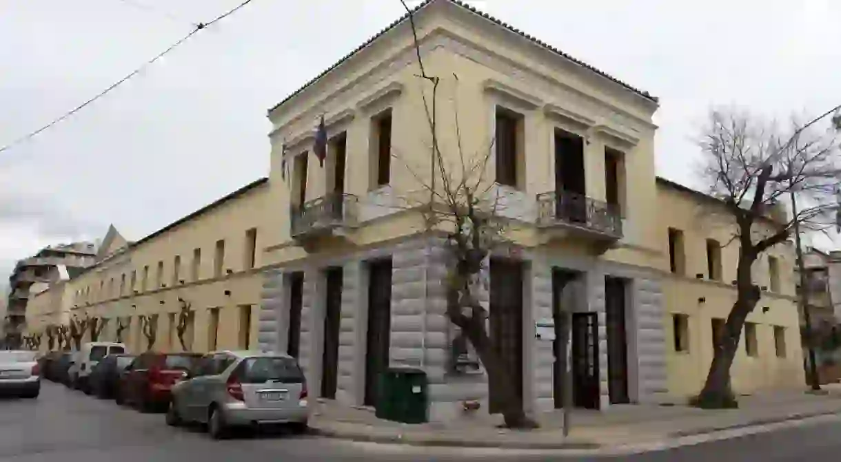 The beautiful building of the National Gallery in Athens