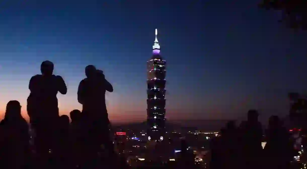 The night view from Elephant Mountain