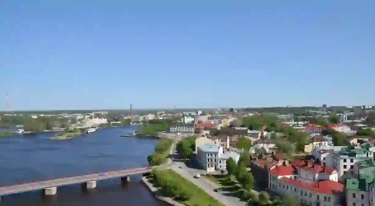 Birds-eye view of Vyborg