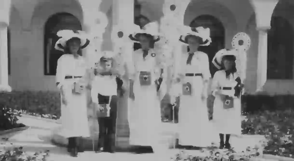 Romanov children at the familys summer residence in Livadia, Crimea in 1912