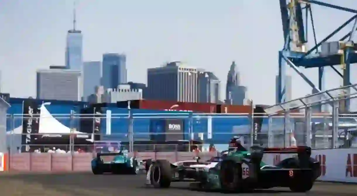 The NYC E-Prix takes place in Red Hook, Brooklyn