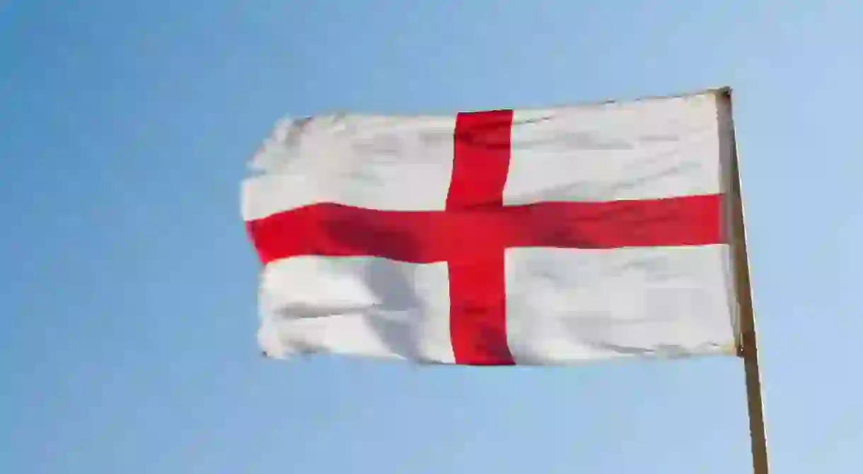 The flag of England