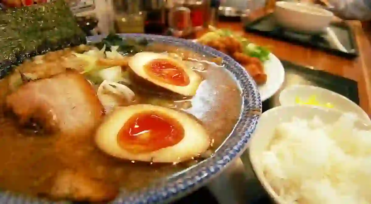 Shoyu (soy sauce) ramen.