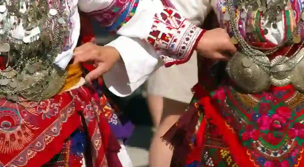 Dancing horo in Bulgaria