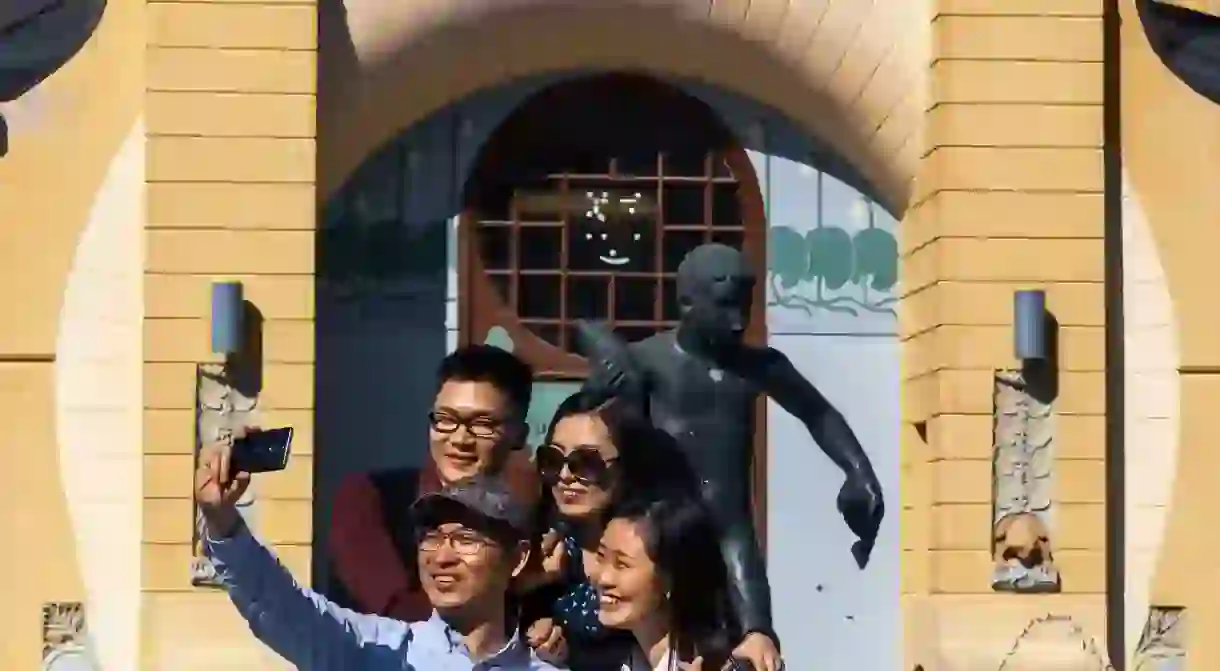 Chinese tourists visit Kuopio, Finland