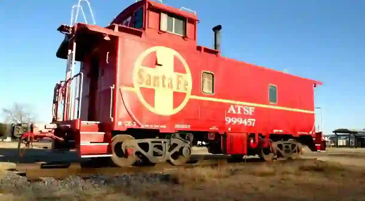 Santa Fe Caboose in Cleburne, Texas