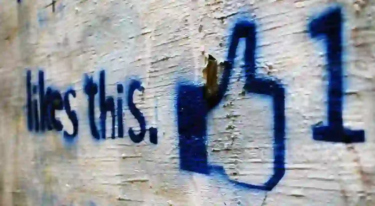 Facebook graffiti