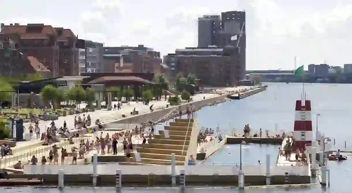 Islands Brygge Harbour Bath in Copenhagen