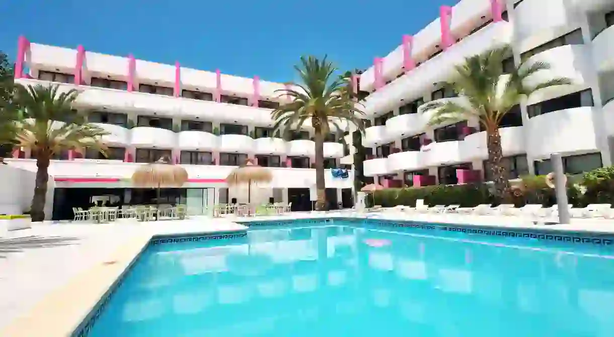 A hotel with swimming pool in Mallorca